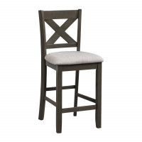 OSP Home Furnishings BP-CNBD-SGW Century Dining Set with Table and 4 Stool in Slate Grey Finish